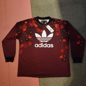 Adidas London lounge floral sweater, Medium